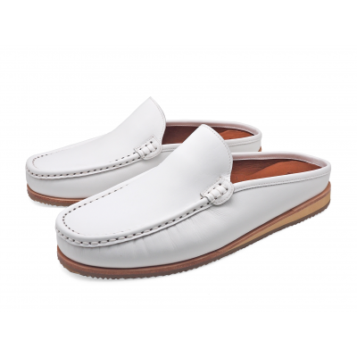 Men Sandals MV-08 White Nappa